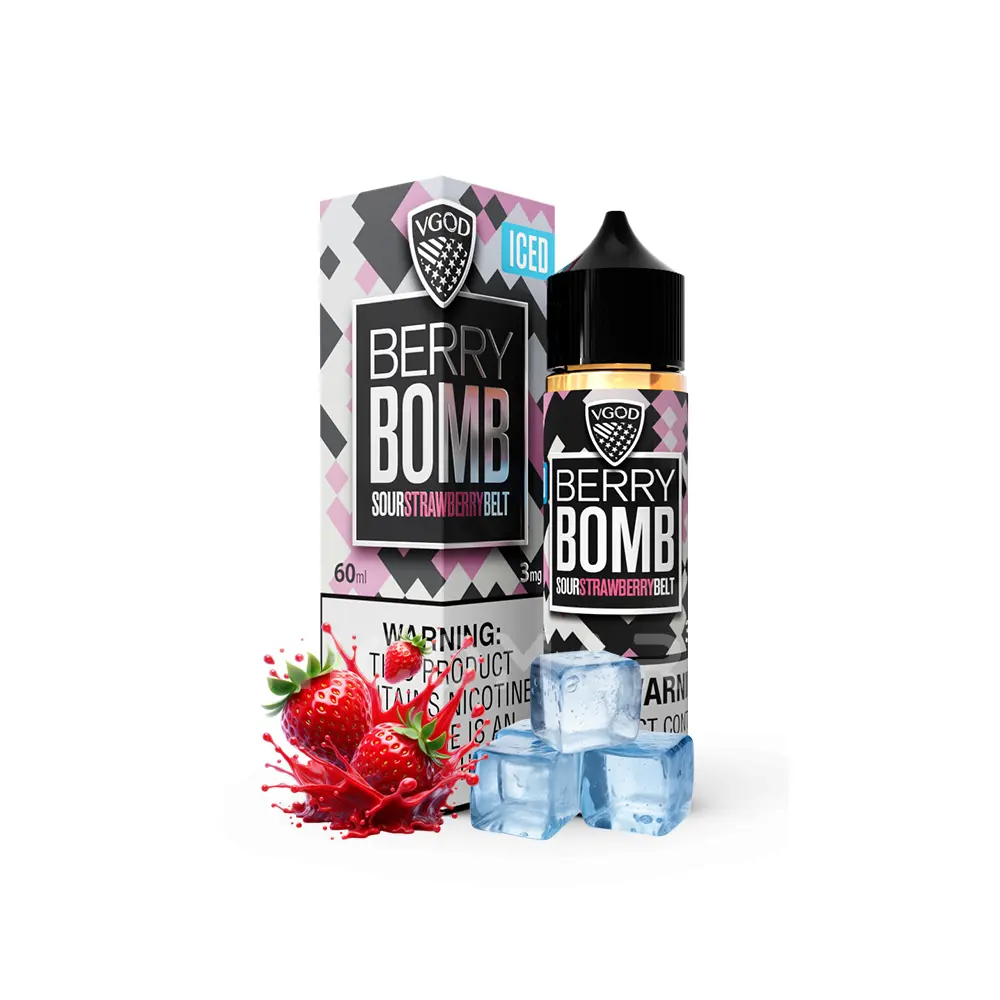 vgod-freebase-e-liquid-iced-berry-bomb جویس توت فرنگی یخ ویگاد
