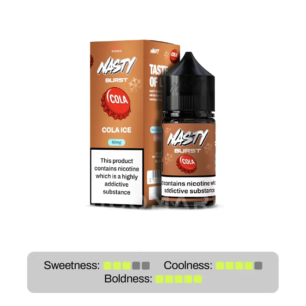 nasty-burst-cola-ice-30ml سالت کولا یخ نستی