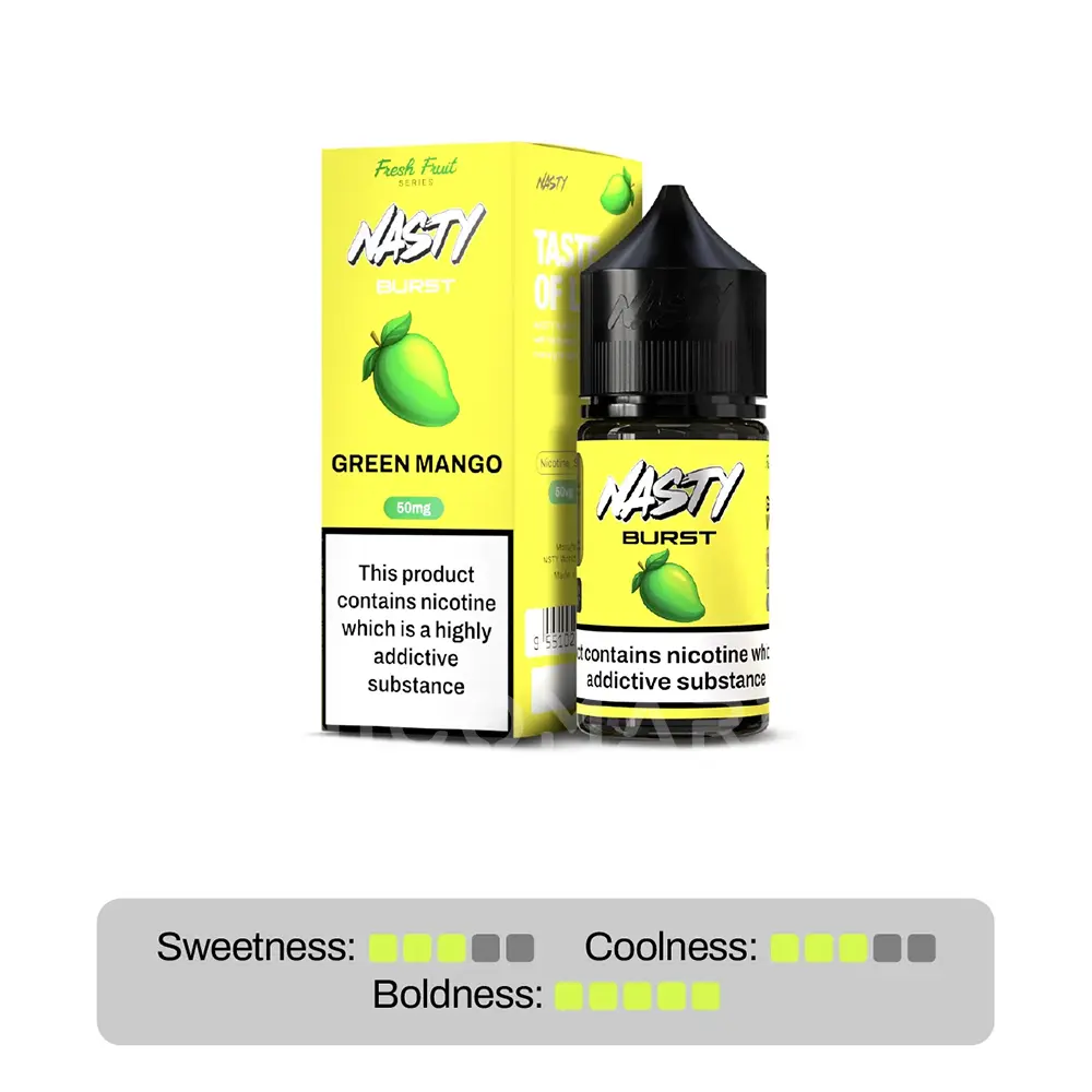 nasty-burst-green-mango-30ml سالت انبه سبز نستی