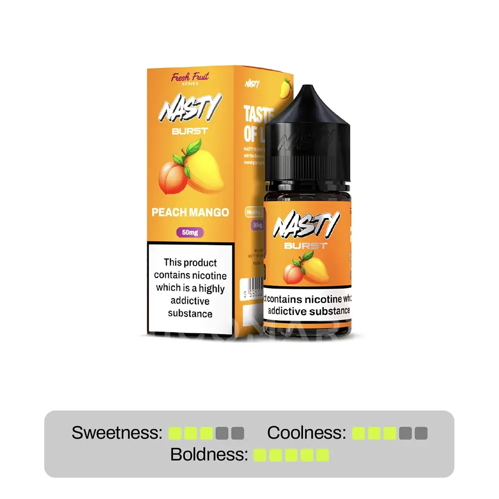 nasty-burst-peach-mango-30ml سالت هلو انبه نستی